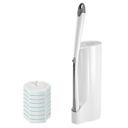 Inflame - 8PCS Disinfecting Refills Set + Silicone Toilet Cleaning Brush with Flexible Holder