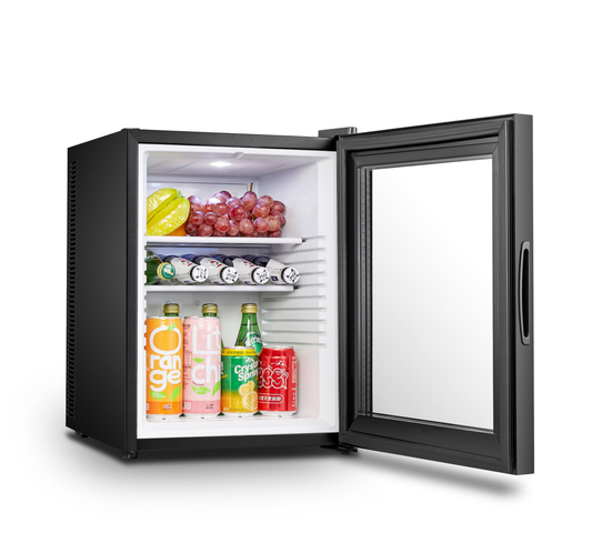 Inflame - 40L Mini Bar Fridge with Glass Door