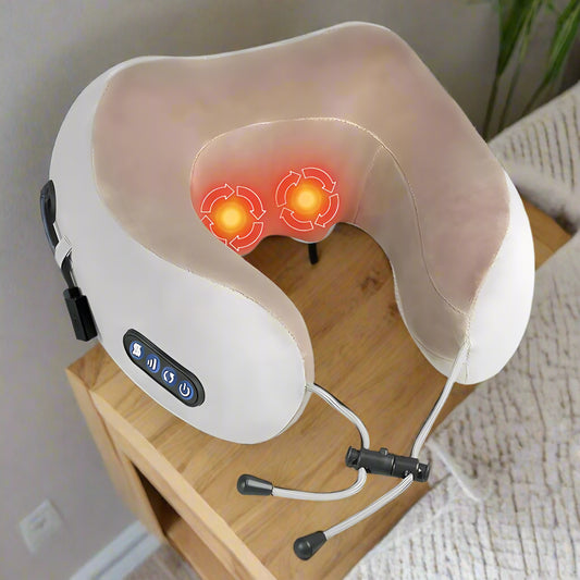 Multifunction Electric Neck U-Shape Massager – Portable Pain Relief &amp; Relaxation for Neck, Shoulders &amp; More